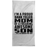 Proud Bank Teller Mom Of Awesome Son - Hand Towel