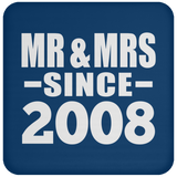 16th Anniversary Mr & Mrs Since 2008 - Drink Coaster
