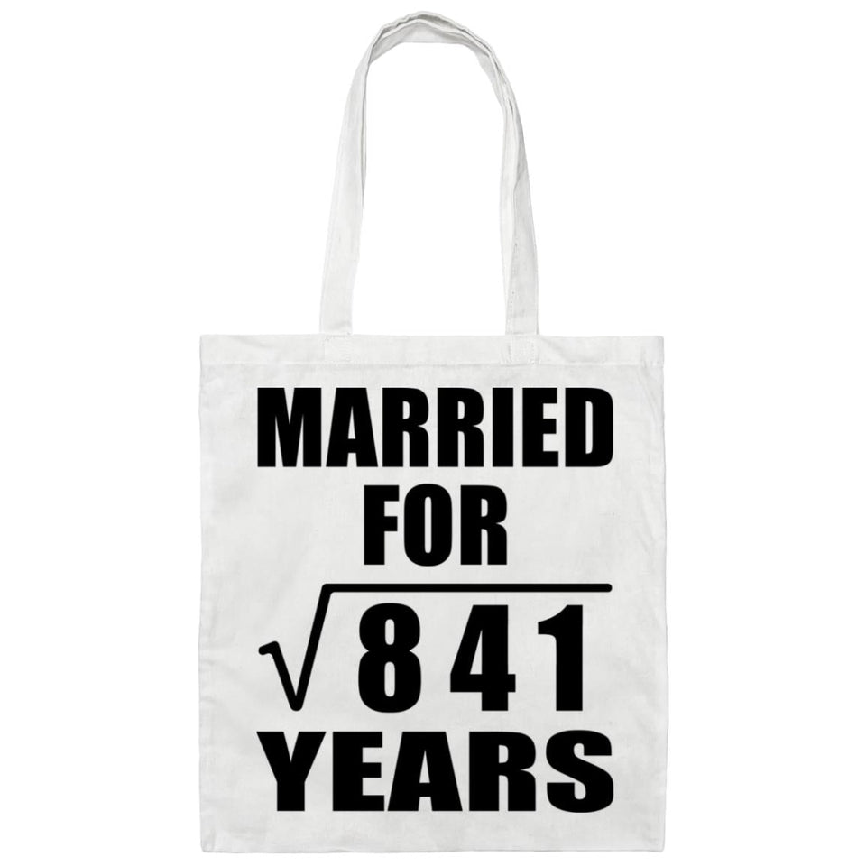 29th Anniversary Married For Square Root of 841 Years - Tote Bag White