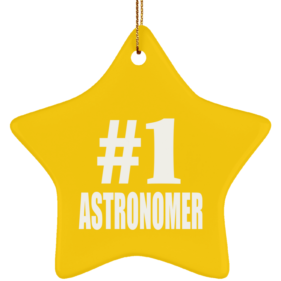 Number One #1 Astronomer - Star Ornament
