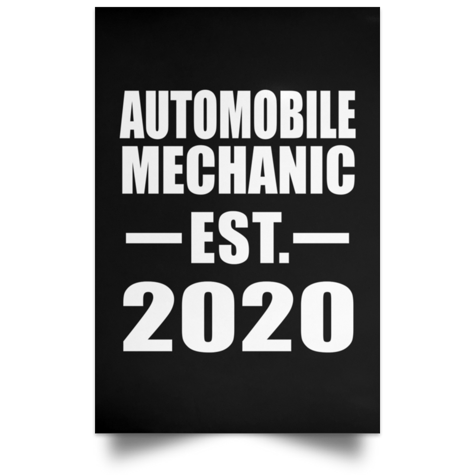Automobile Mechanic Established EST. 2020 - Poster Portrait