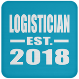 Logistician Established EST. 2018 - Drink Coaster