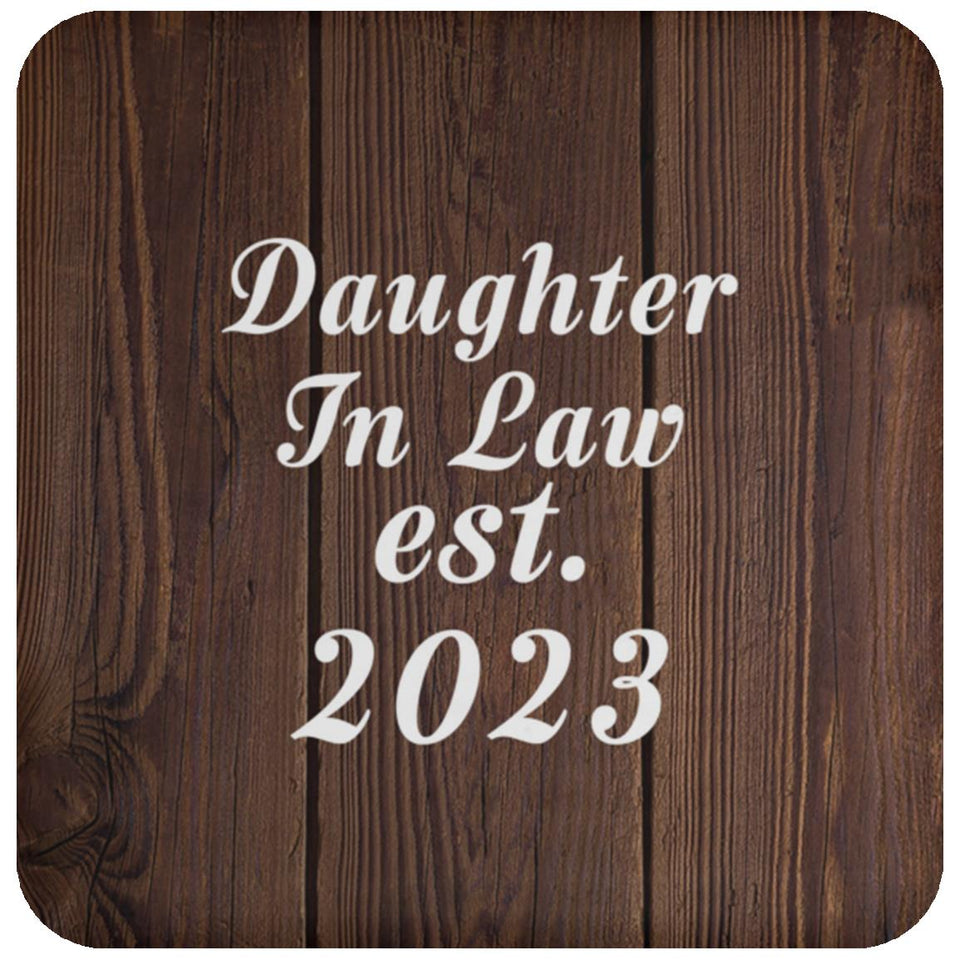 Daughter In Law Established EST. 2023 - Drink Coaster D