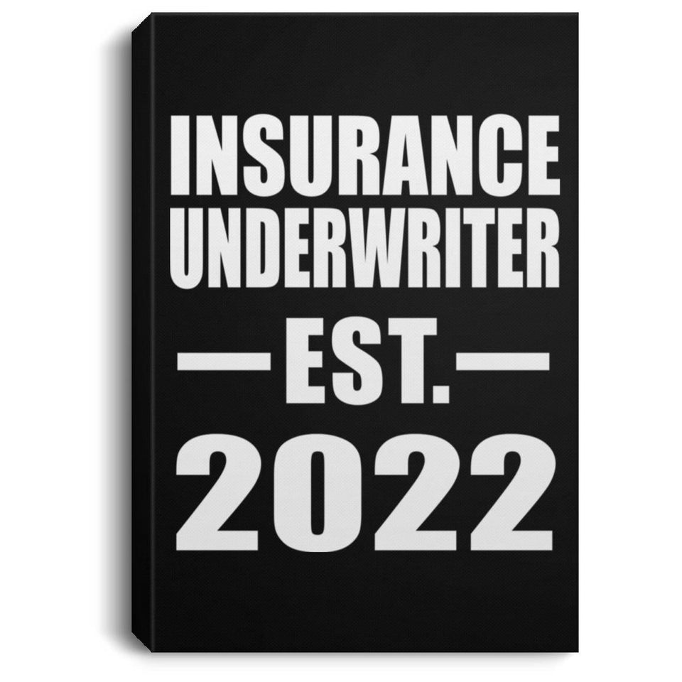 Insurance Underwriter Established EST. 2022 - Canvas Portrait