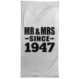 77th Anniversary Mr & Mrs Since 1947 - Hand Towel