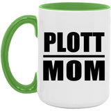 Plott Mom - 15oz Accent Mug Green