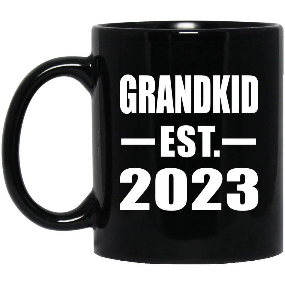 Grandkid Established EST. 2023 - 11oz Coffee Mug Black
