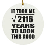 46th Birthday Took Square Root of 2116 Years To Look Good - Circle Ornament