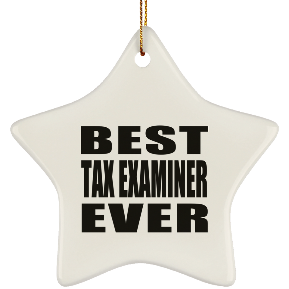 Best Tax Examiner Ever - Star Ornament