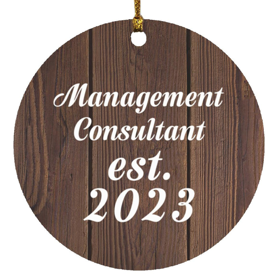 Management Consultant Established Est. 2023 - Circle Ornament D