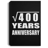 20th Anniversary Square Root of 400 Years Anniversary - Canvas Portrait