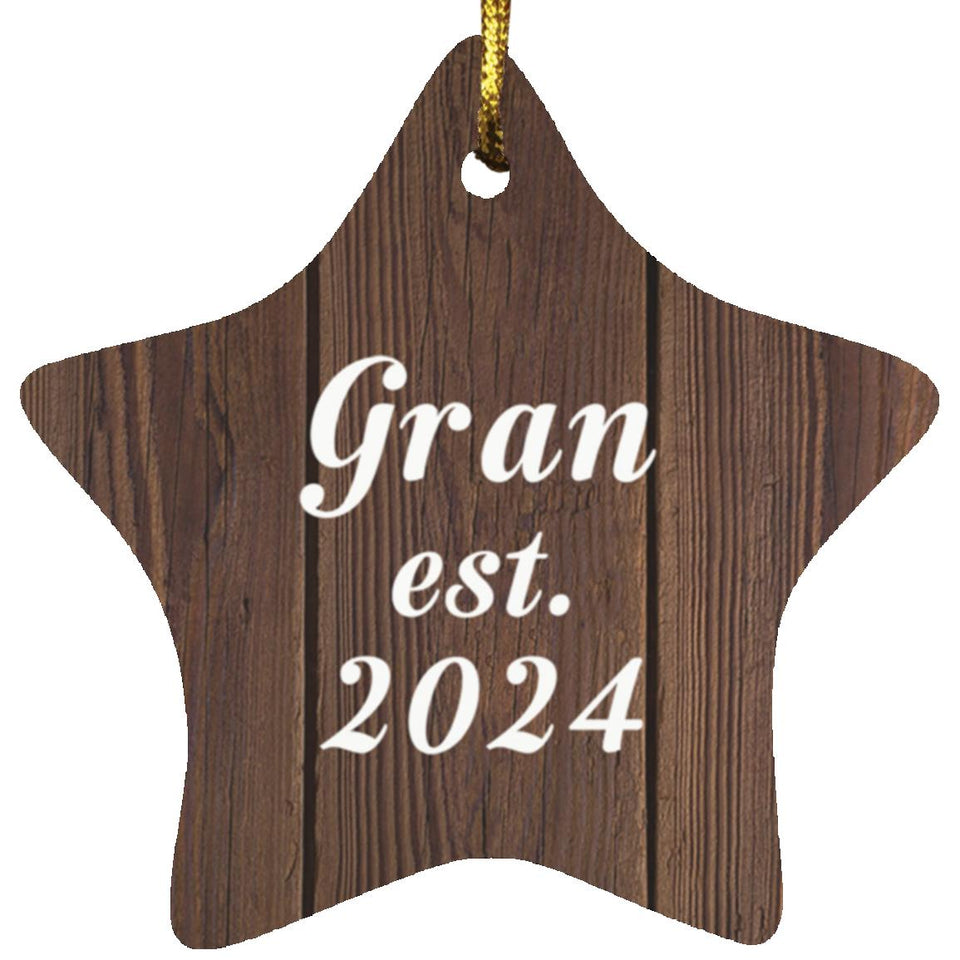 Gran Established Est. 2024 - Star Ornament D