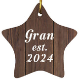 Gran Established Est. 2024 - Star Ornament D