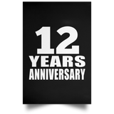 12th Anniversary 12 Years Anniversary - Poster Portrait