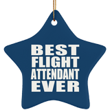 Best Flight Attendant Ever - Star Ornament