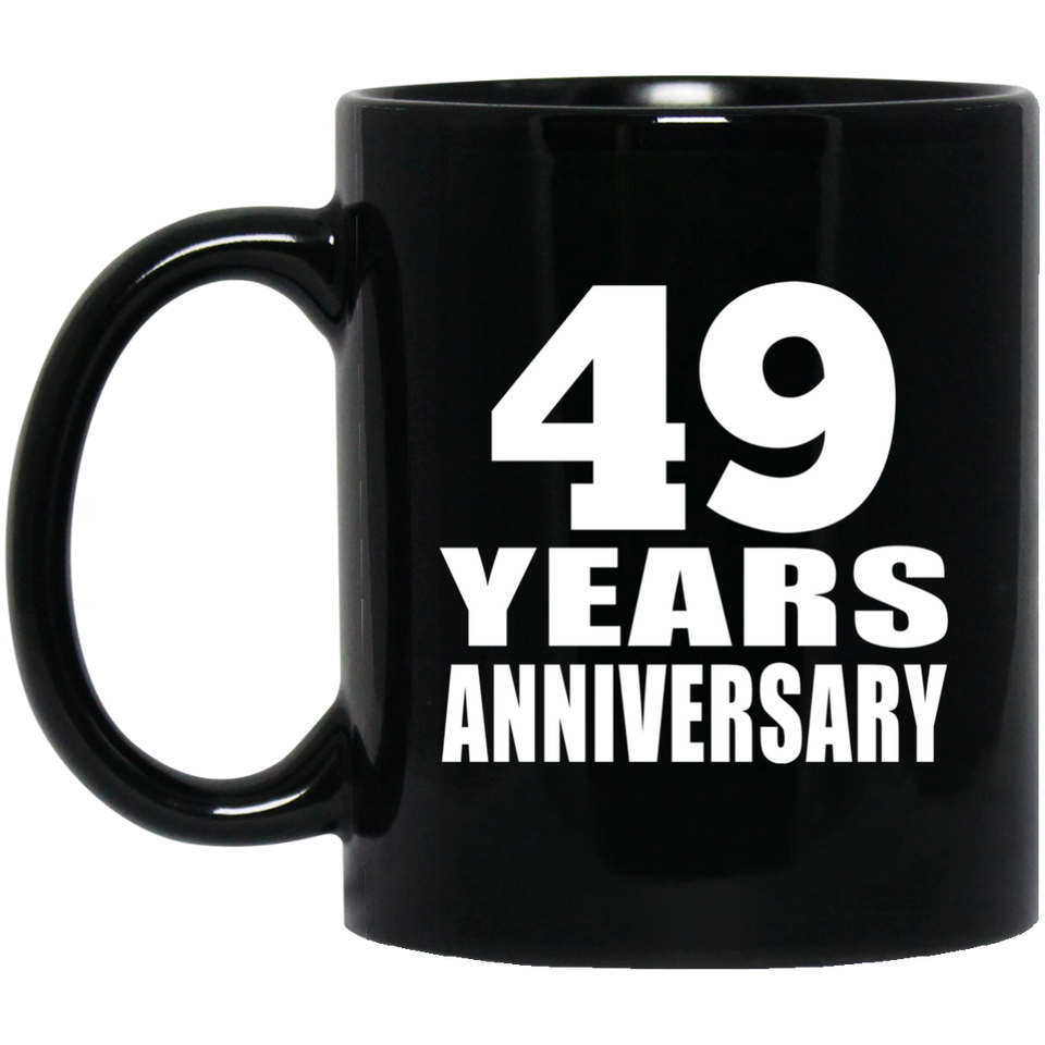 49th Anniversary 49 Years - 11 Oz Coffee Mug Black