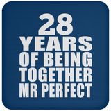 28th Anniversary 28 Years Of Being Mr Perfect - Drink Coaster
