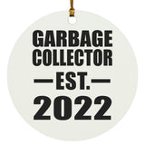 Garbage Collector Established EST. 2022 - Circle Ornament