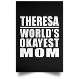 Theresa World's Okayest Mom - Poster Portrait