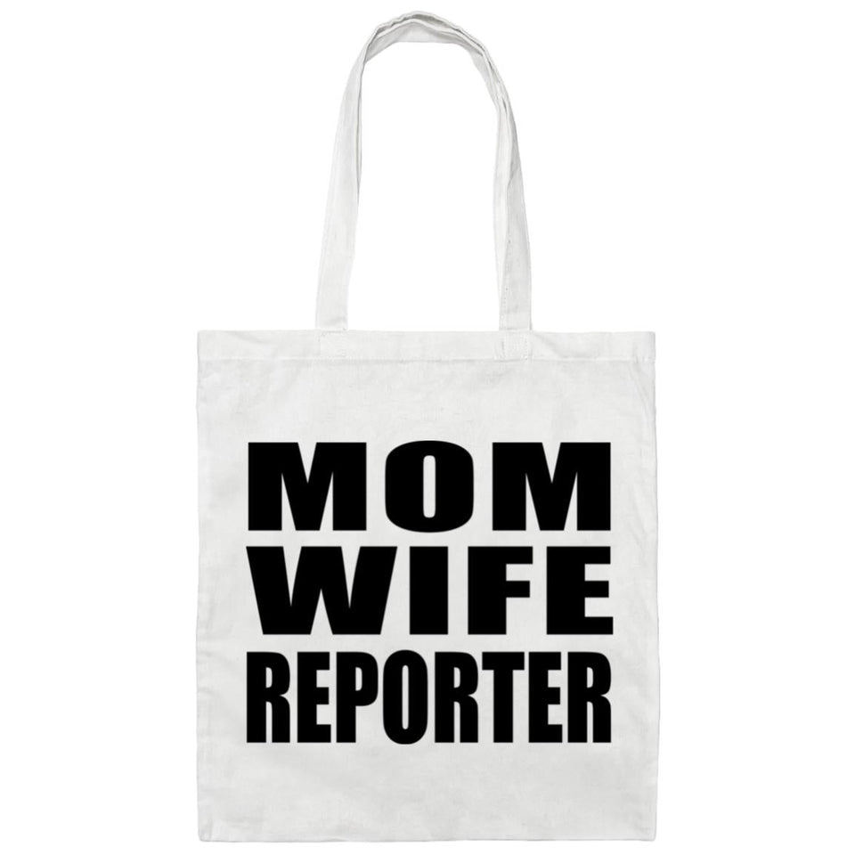 Mom Wife Reporter - Tote Bag White