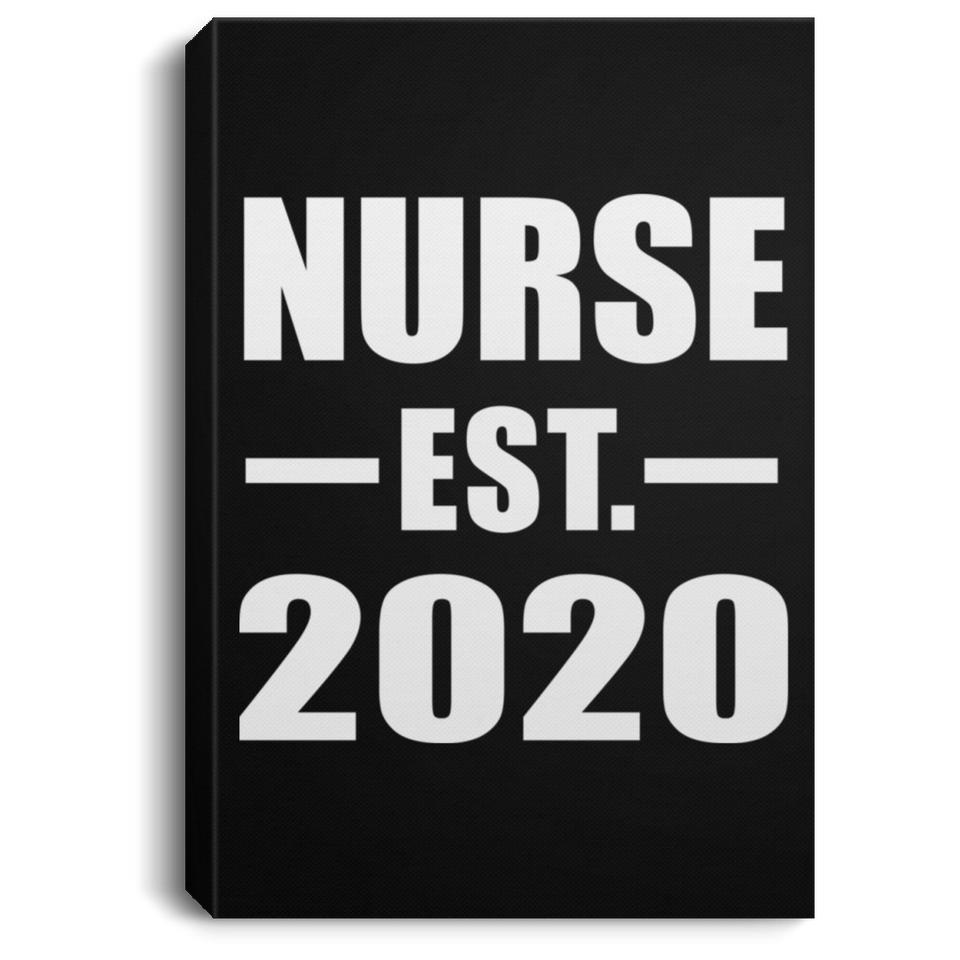 Nurse Established EST. 2020 - Canvas Portrait