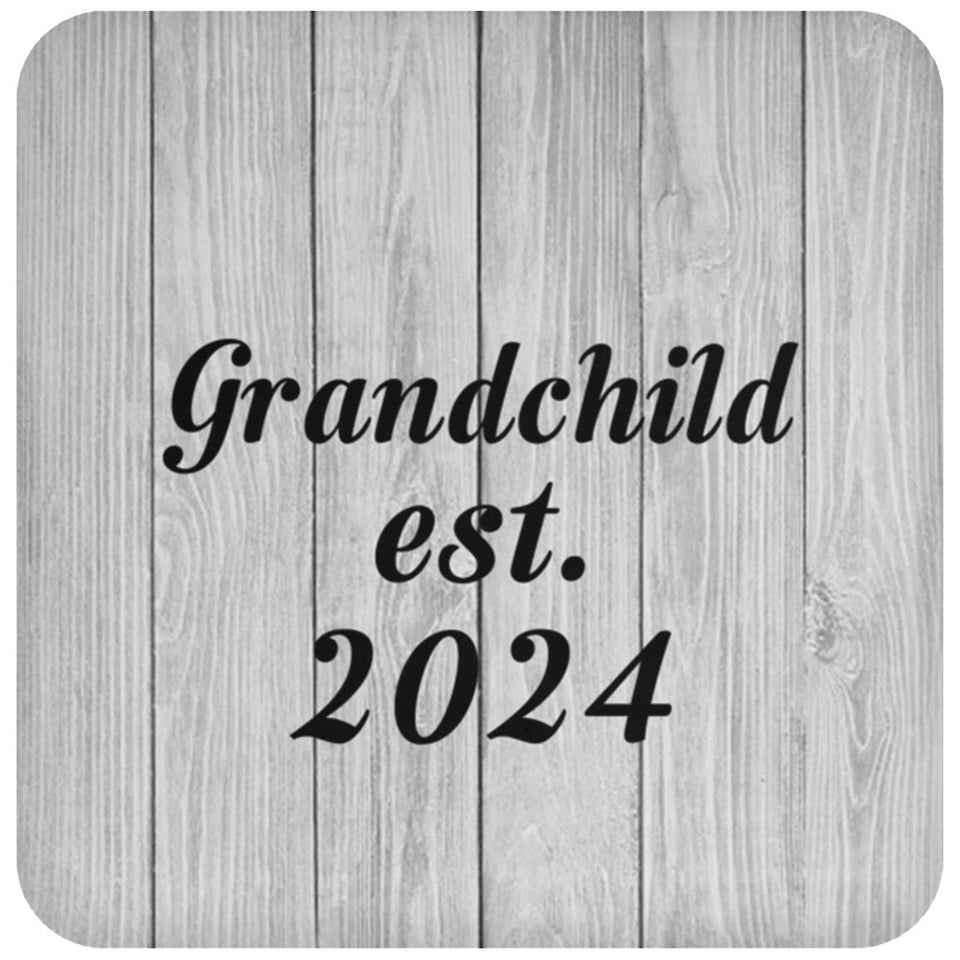 Grandchild Established Est. 2024 - Drink Coaster F