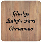 Gladys Baby's First Christmas - Drink Coaster C