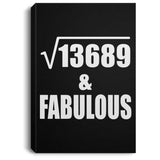 117th Birthday Square Root of 13689 & Fabulous - Canvas Portrait