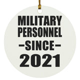 Military Personnel Since 2021 - Circle Ornament