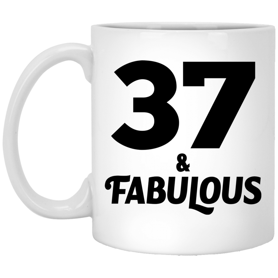 37th Birthday 37 & Fabulous - 11oz Coffee Mug