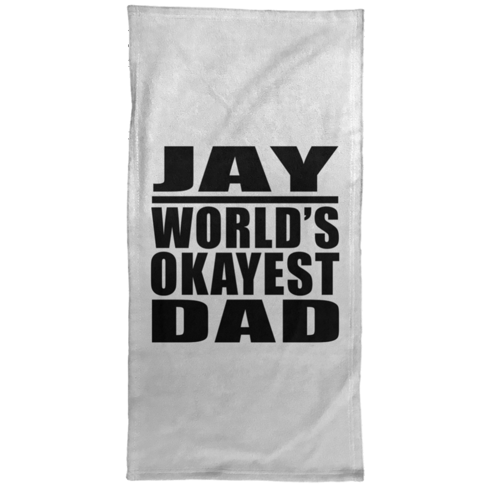 Jay World's Okayest Dad - Hand Towel
