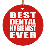 Best Dental Hygienist Ever - Circle Ornament