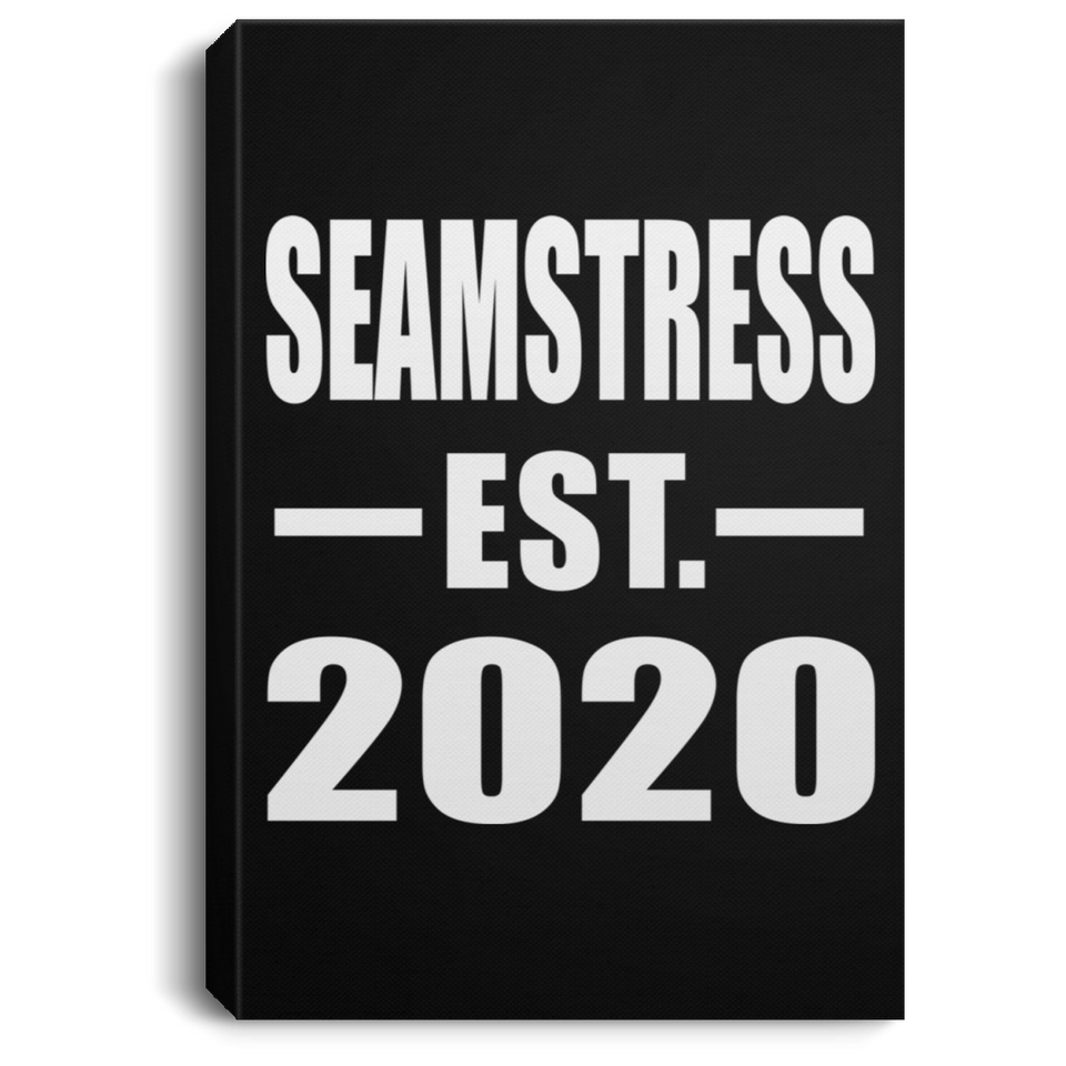 Seamstress Established EST. 2020 - Canvas Portrait