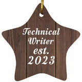 Technical Writer Established Est. 2023 - Star Ornament D