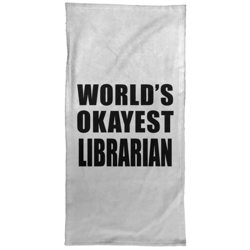 World's Okayest Librarian - Hand Towel