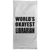 World's Okayest Librarian - Hand Towel