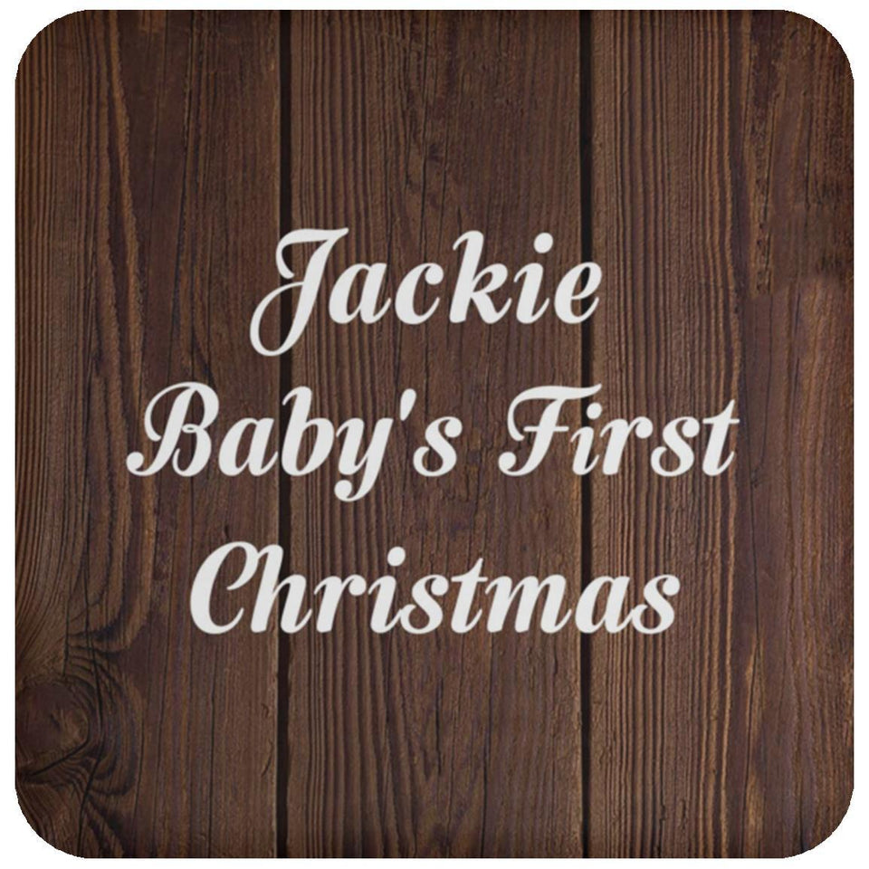 Jackie Baby's First Christmas - Drink Coaster D