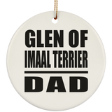 Glen Of Imaal Terrier Dad - Circle Ornament