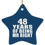 48th Anniversary 48 Years Of Being Mr Right - Star Ornament