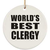 World's Best Clergy - Circle Ornament