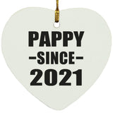 Pappy Since 2021 - Heart Ornament