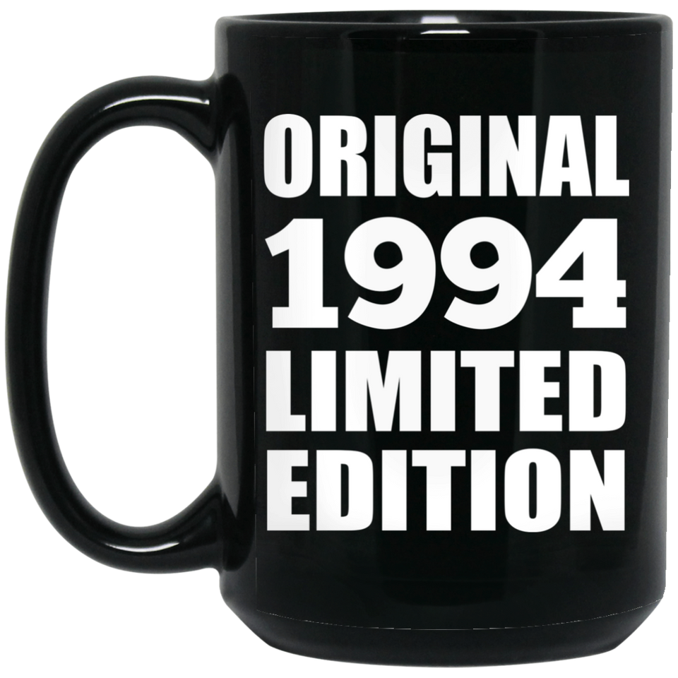 30th Birthday Original 1994 Limited Edition - 15oz Coffee Mug Black