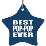 Best Pop-Pop Ever - Star Ornament