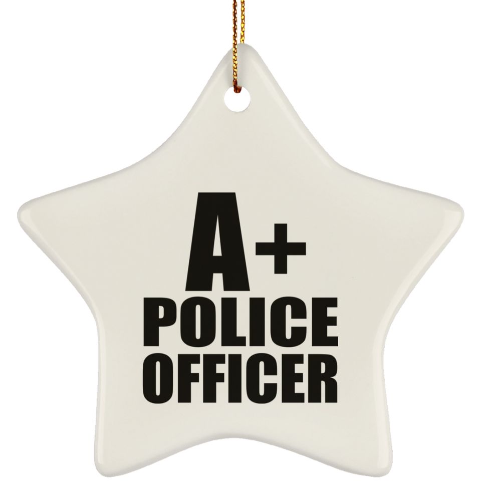 A+ Police Officer - Star Ornament
