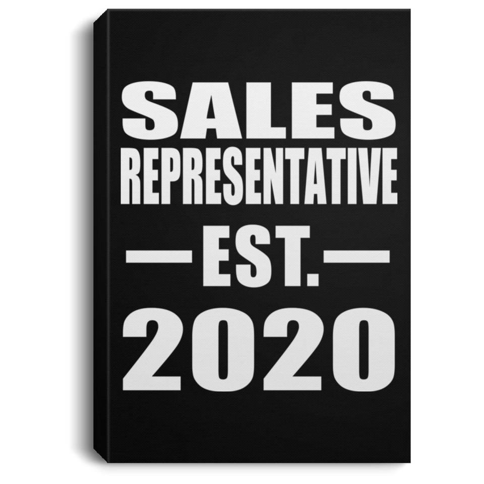 Sales Representative Established EST. 2020 - Canvas Portrait