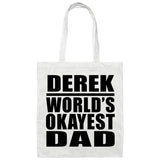 Derek World's Okayest Dad - Tote Bag White