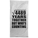 67th Anniversary Square Root of 4489 Years Who's Counting - Hand Towel