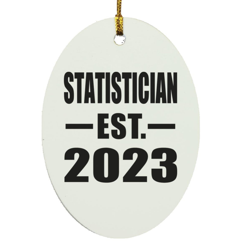 Statistician Established EST. 2023 - Oval Ornament