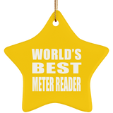 World's Best Meter Reader - Star Ornament