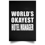 World's Okayest Hotel Manager - Poster Portrait